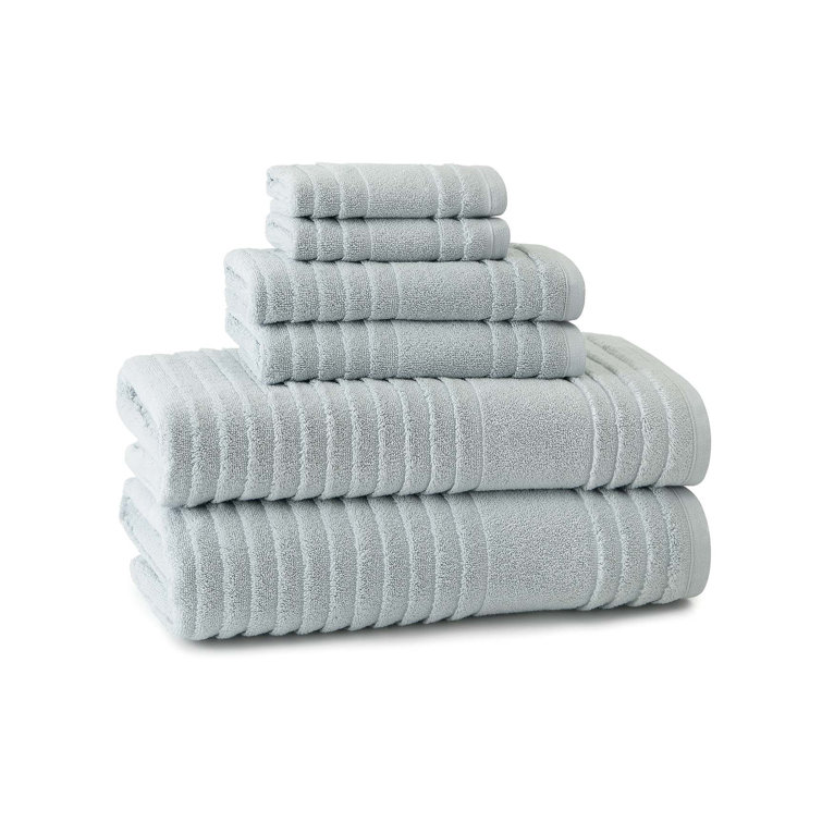 Birch Lane™ Depew Turkish Cotton Ribbed Bath Towels | Wayfair
